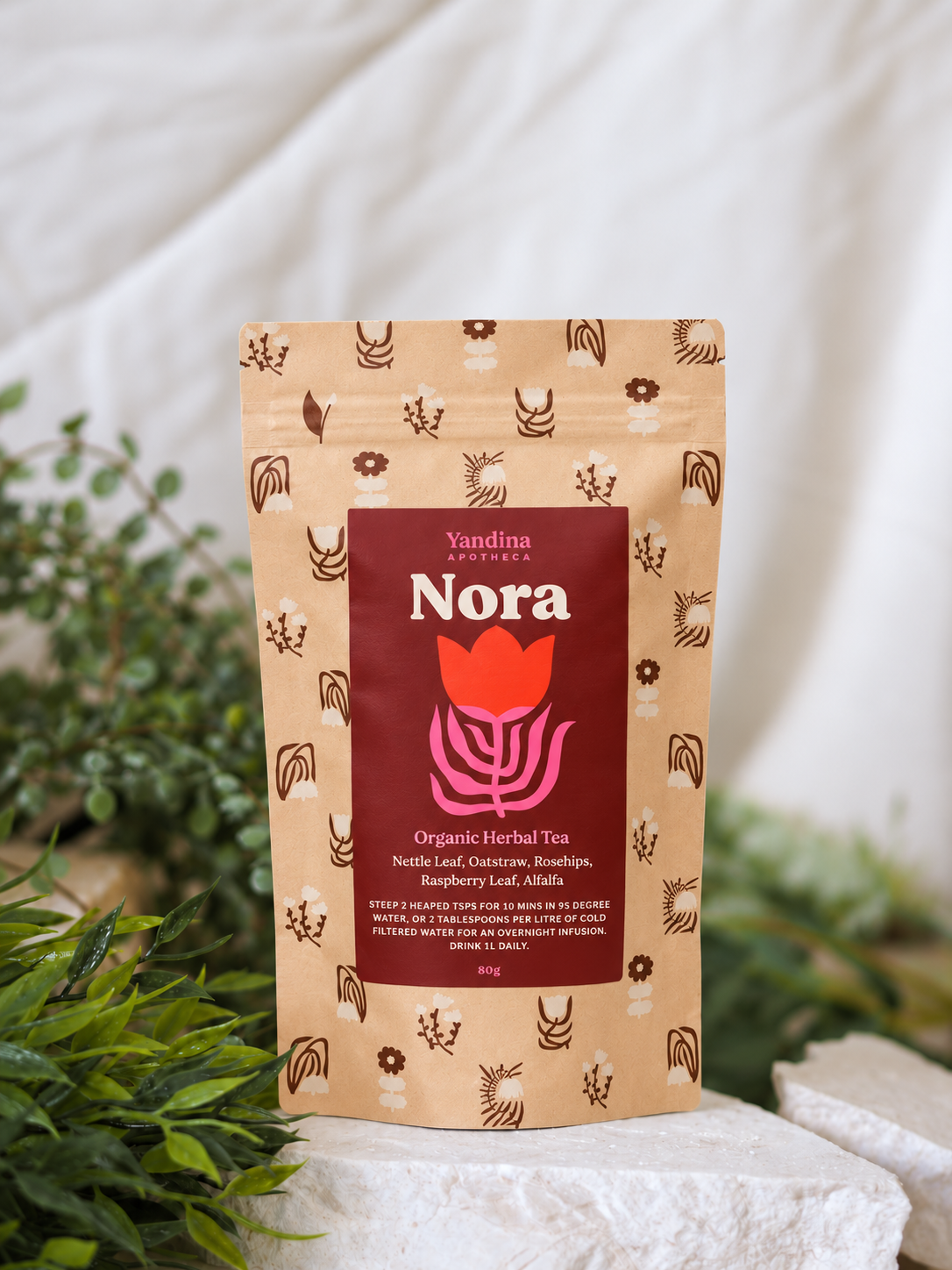 Organic Herbal Pregnancy & Mineral Nora Tea | Yandina Apotheca