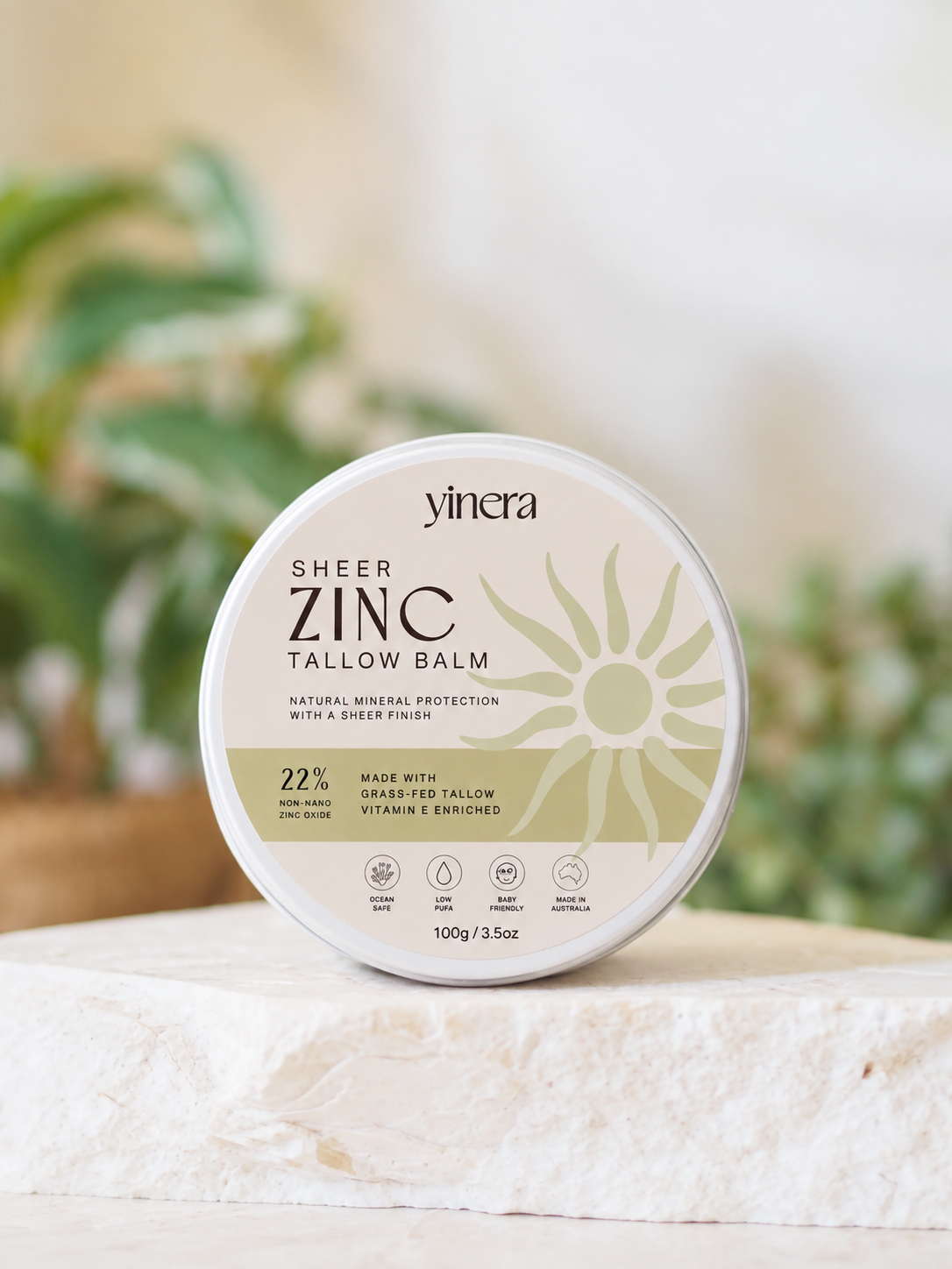 Tallow Sun Cream Zinc | Yinera