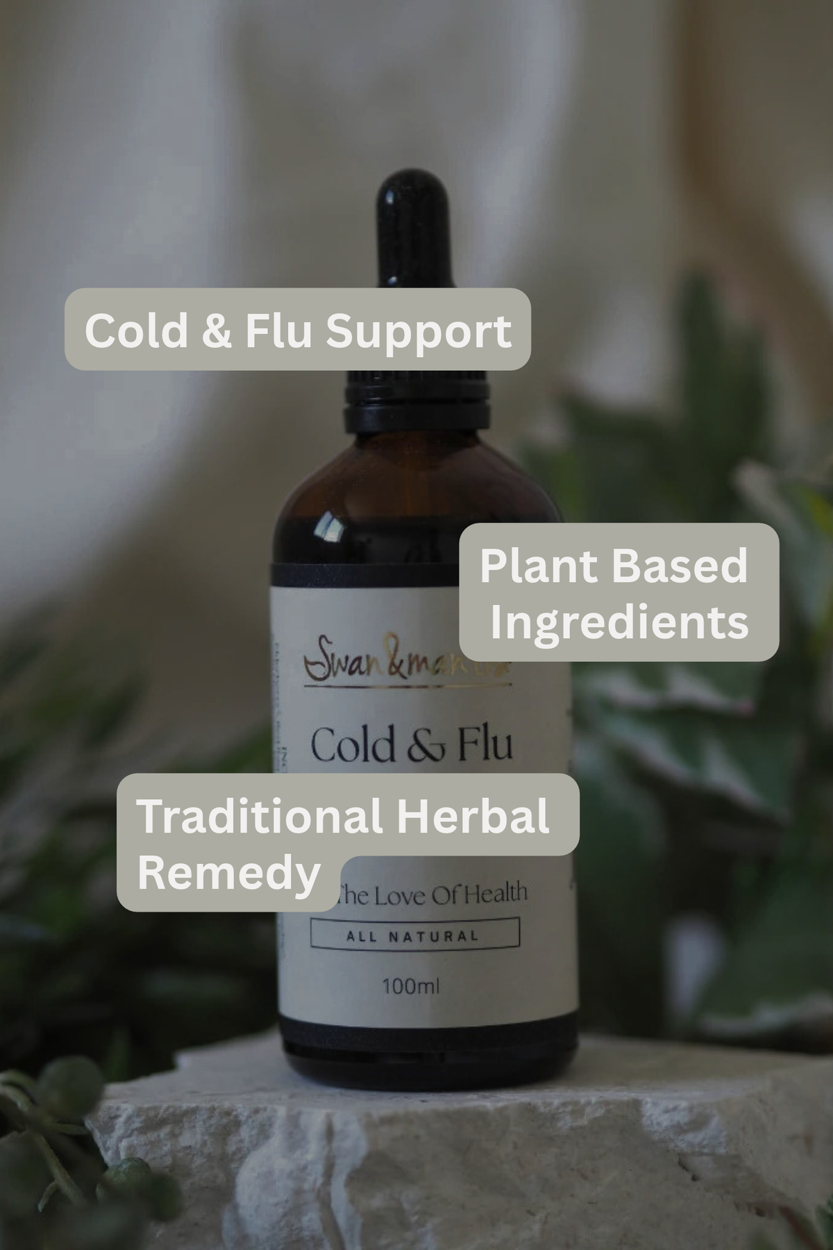 Cold and Flu Tincture | Swan & Mantis