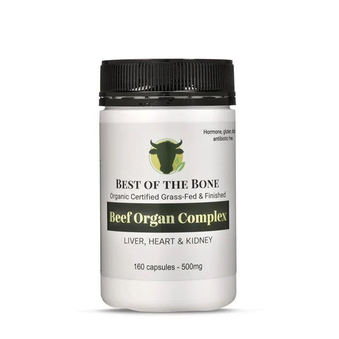 Organic Grass-Fed Beef Organ Capsules Best of the Bone