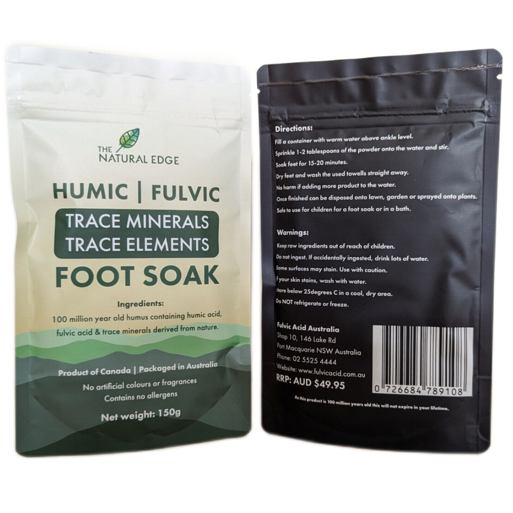 Fulvic Minerals Multi Minerals Trace Elements Foot/Bath Soak The Natural Edge