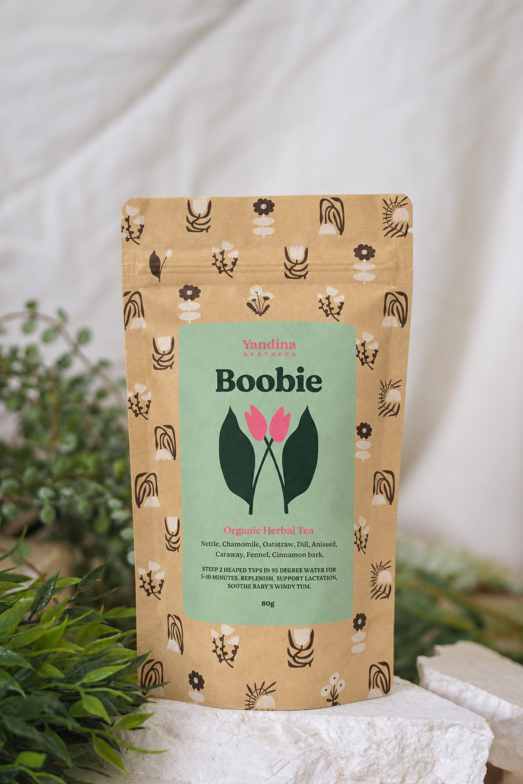 Organic Herbal Boobie Breastfeeding Colic Tea | Yandina Apotheca