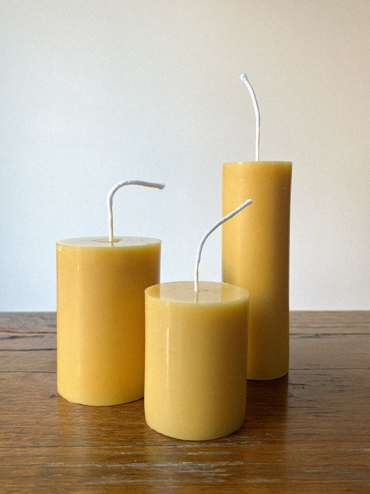 Beeswax Pillar Candle | Alchemised Hive