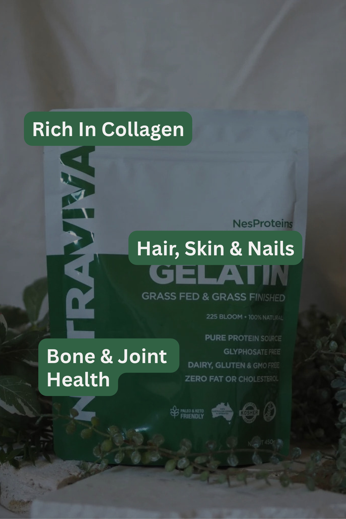 Grass Fed and Finished Gelatin | Nutraviva