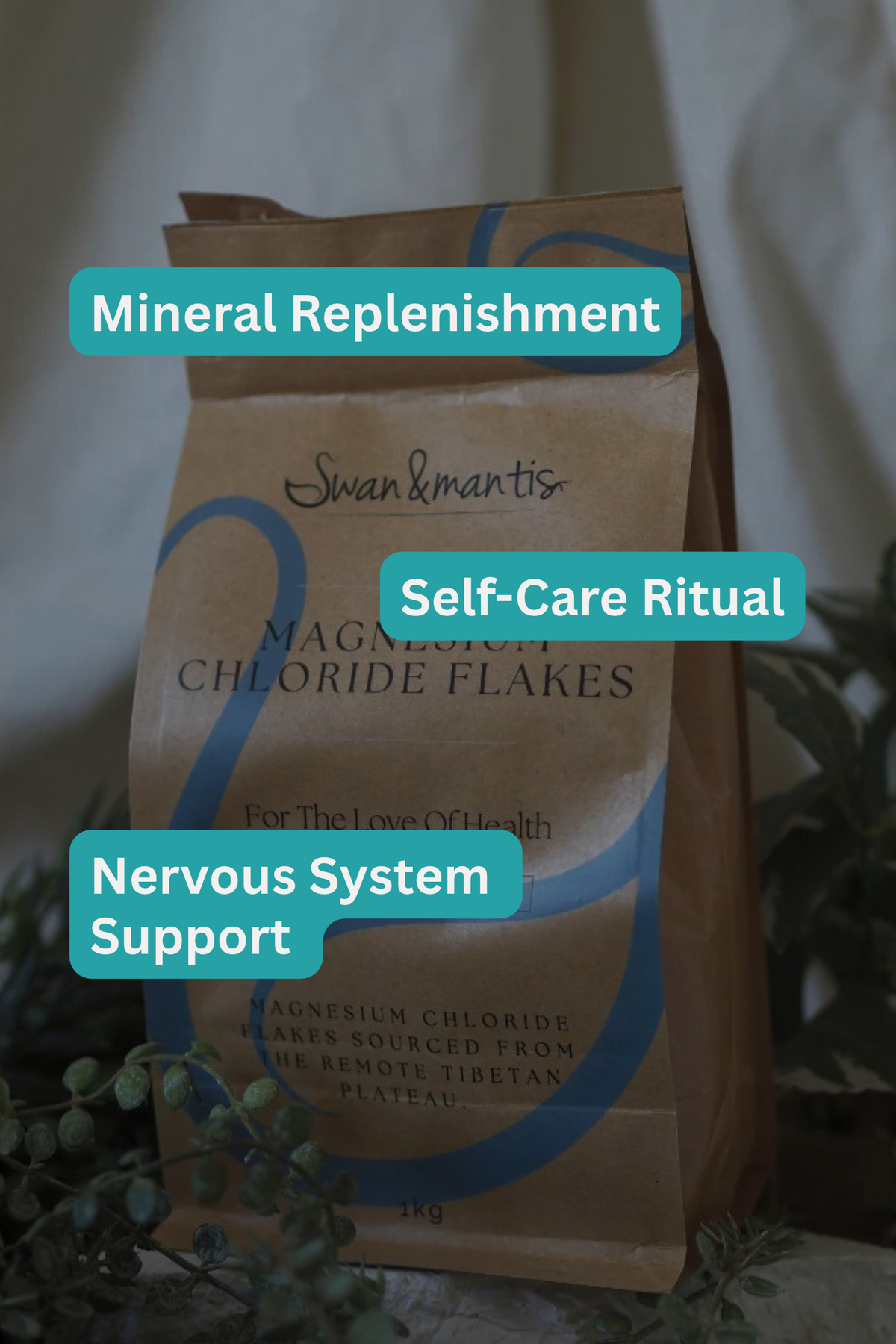 Magnesium Chloride Flakes | Swan & Mantis 1kg