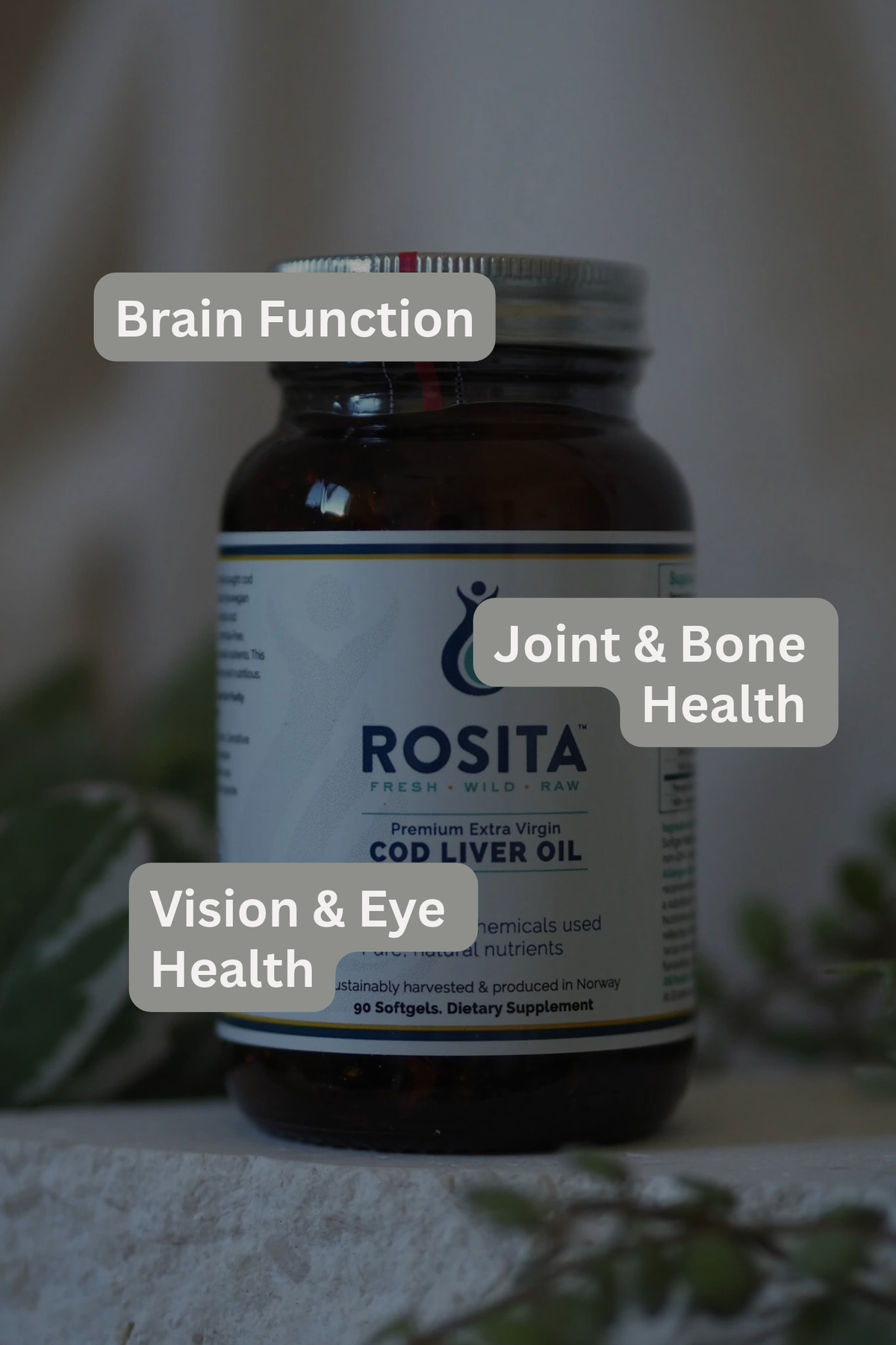 Rosita Extra Virgin Cod Liver Oil Softgels | Rosita