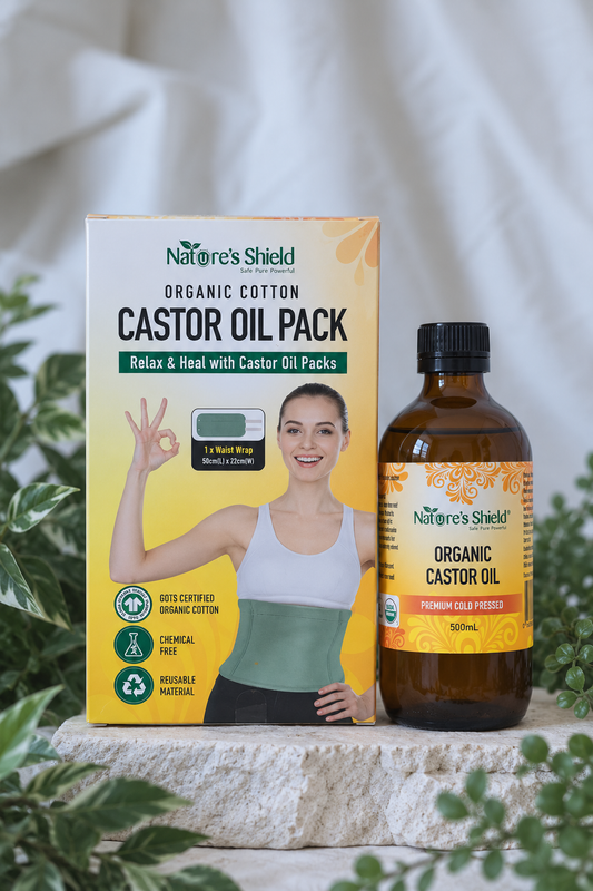 Castor Oil + Waist Wrap Pack