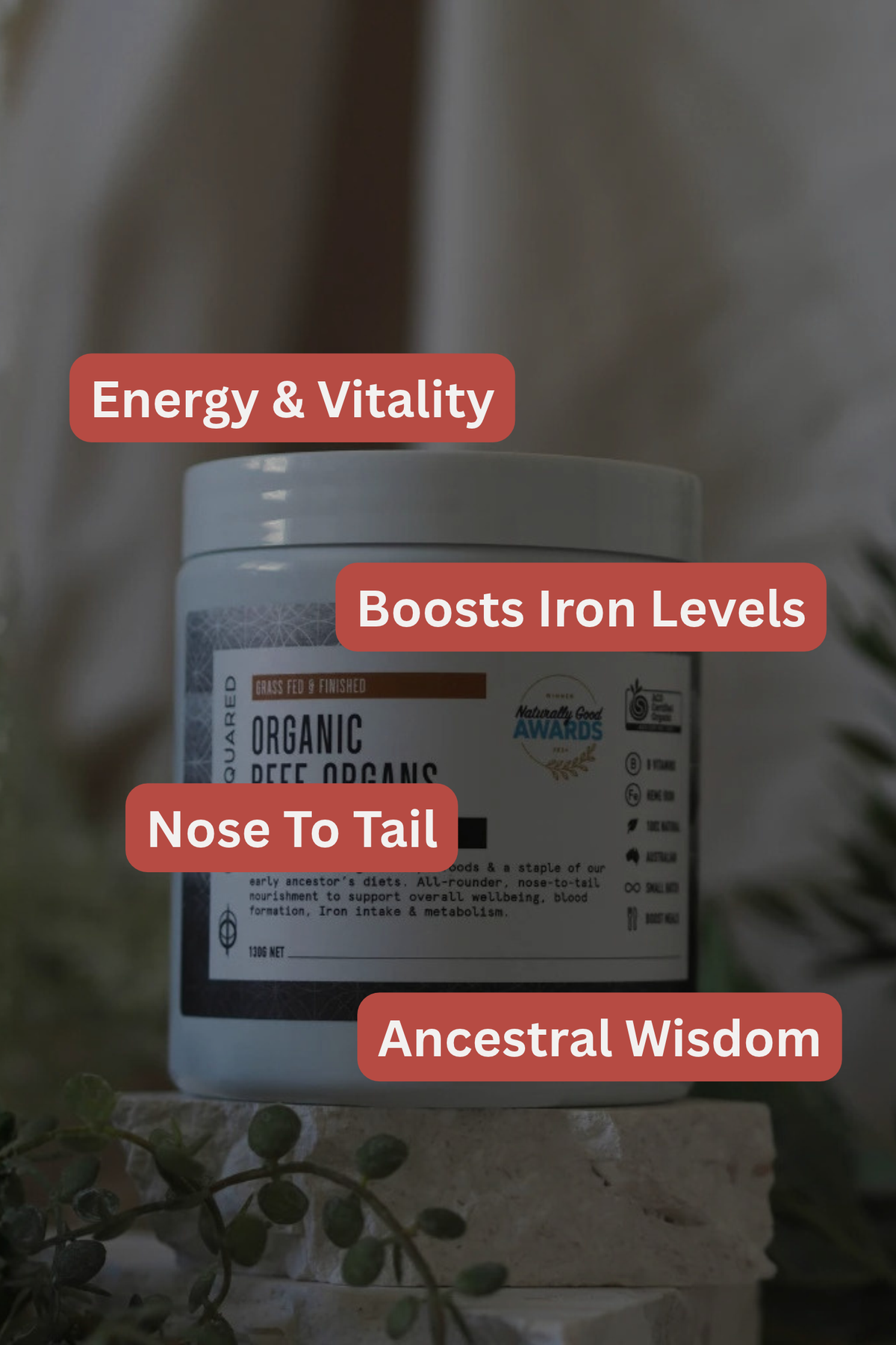 Organic Beef Organs Powder | Cell Squared