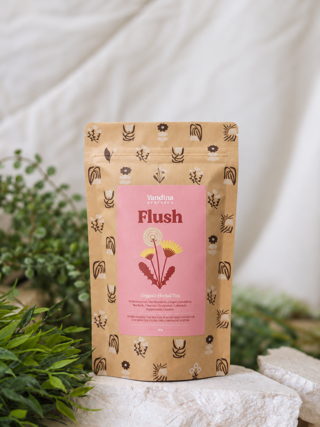 Organic Herbal Lymphatic Cleansing Tea Flush | Yandina Apotheca