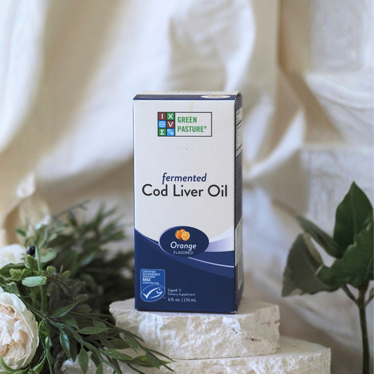 Fermented Cod Liver Oil Liquid Orange Flavour | Green Pasture