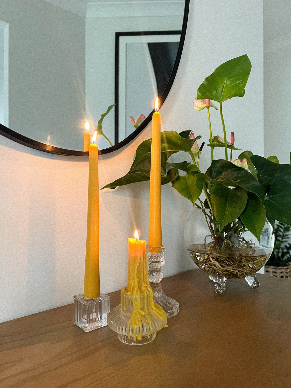 Beeswax Tapered Candle | Alchemised Hive