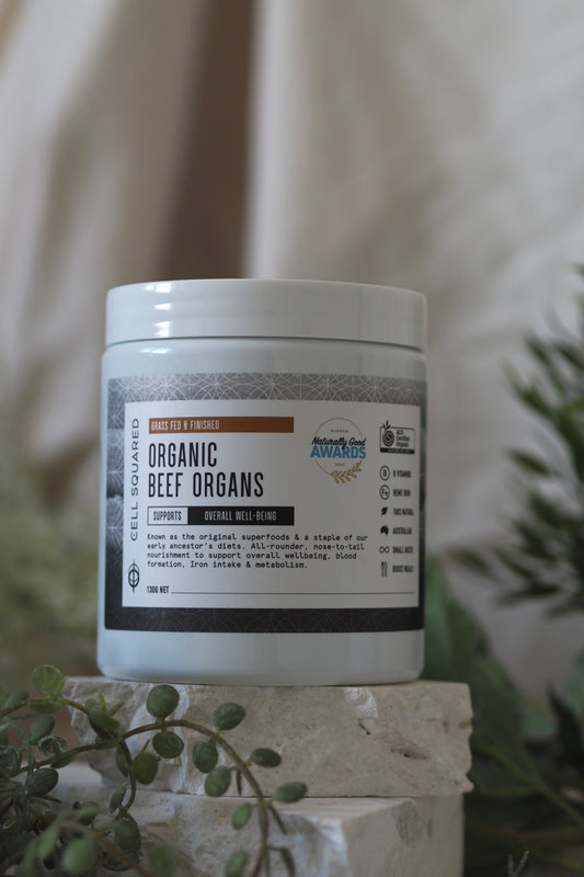 Organic Beef Organs Powder Cell Squared