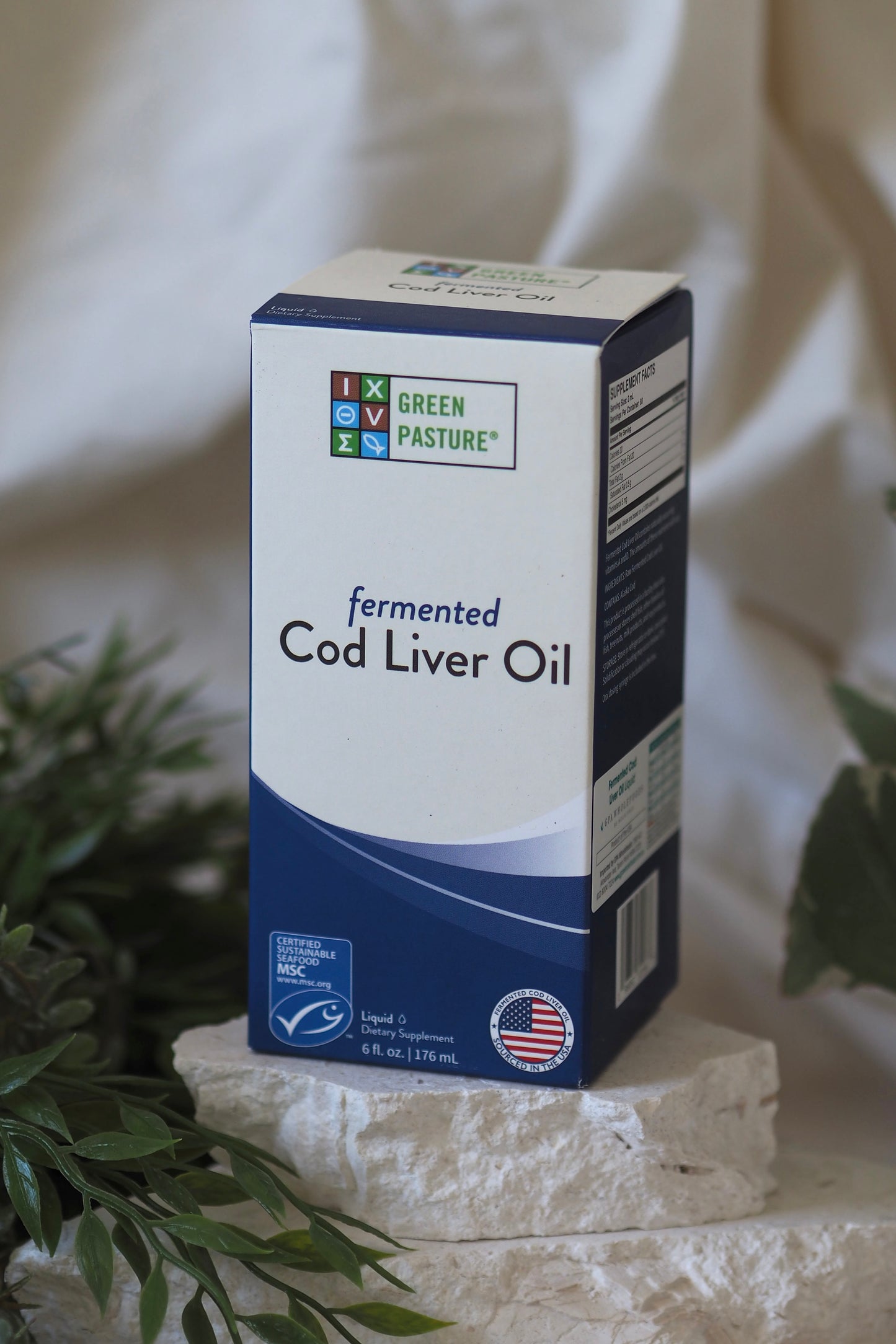 Fermented Cod Liver Oil Liquid Plain | Green Pasture