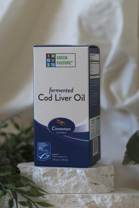 Fermented Cod Liver Oil Liquid Cinnamon Flavour Green Pasture