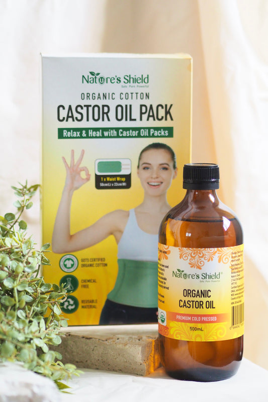 Castor Oil + Waist Wrap Pack