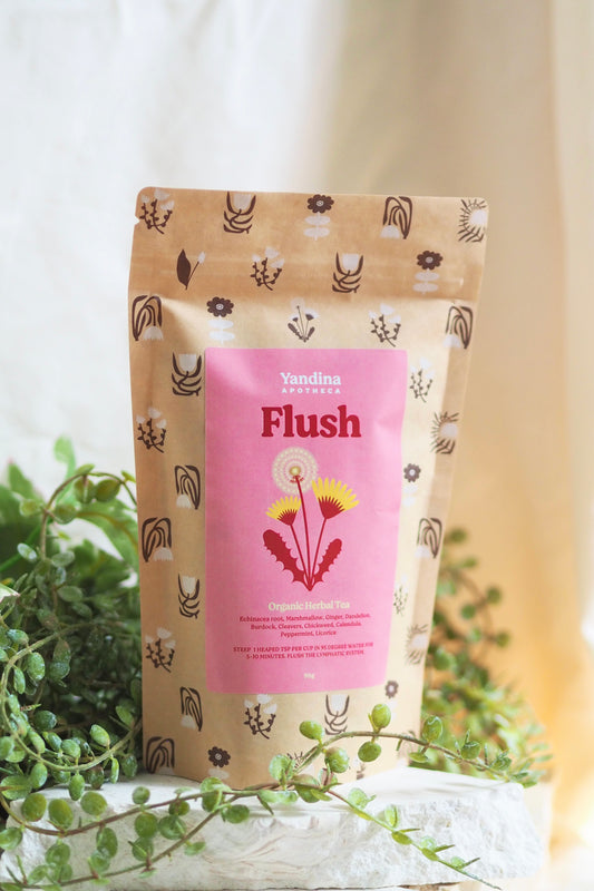 Organic Herbal Lymphatic Cleansing Tea Flush | Yandina Apotheca