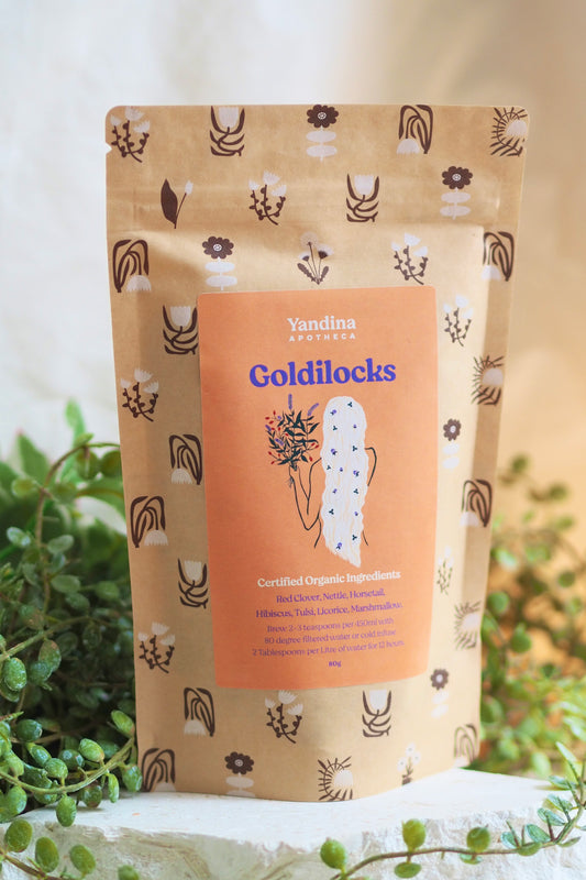 Organic Herbal Hair Growth Goldilocks Tea | Yandina Apotheca