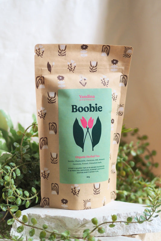 Organic Herbal Boobie Breastfeeding Colic Tea | Yandina Apotheca
