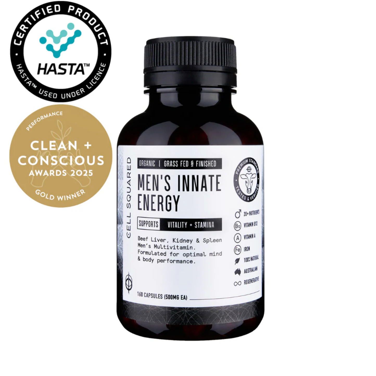 Organic Men's Innate Energy Capsules Cell Squared