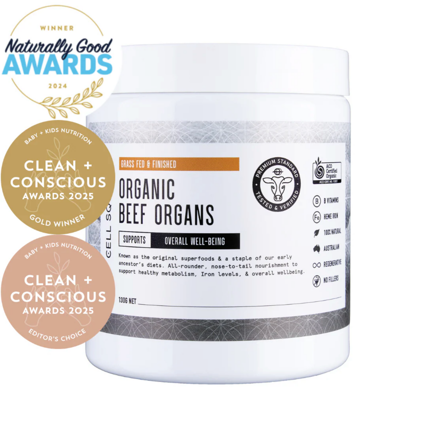 Organic Beef Organs Powder | Cell Squared