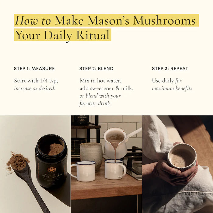 Mason's Mushrooms 100g Jar Superfeast