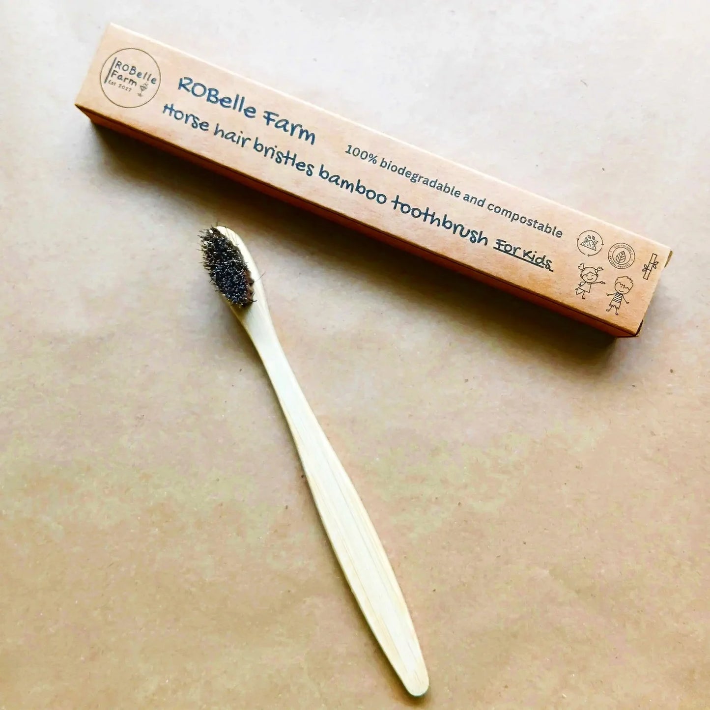Natural Horse Hair Bamboo Tooth Brush Kids